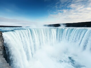 Majestic Niagara Falls Waterfall View Nature Adventure Captivating Landscape Scenic Experience Panoramic View