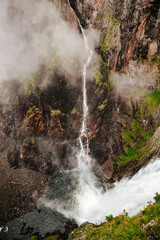 V&oslash;ringsfossen wodospad w Norwegii