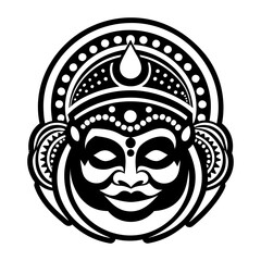 A solid style icon of indian dancer