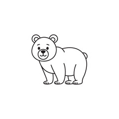 vector illustration of a bear