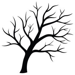Obraz premium vector tree silhouette
