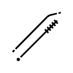 trowel titanium ultralight glyph icon vector illustration