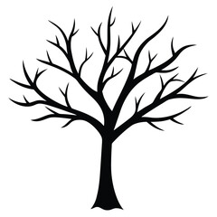 Obraz premium tree silhouette vector