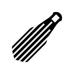 straws titanium ultralight glyph icon vector illustration