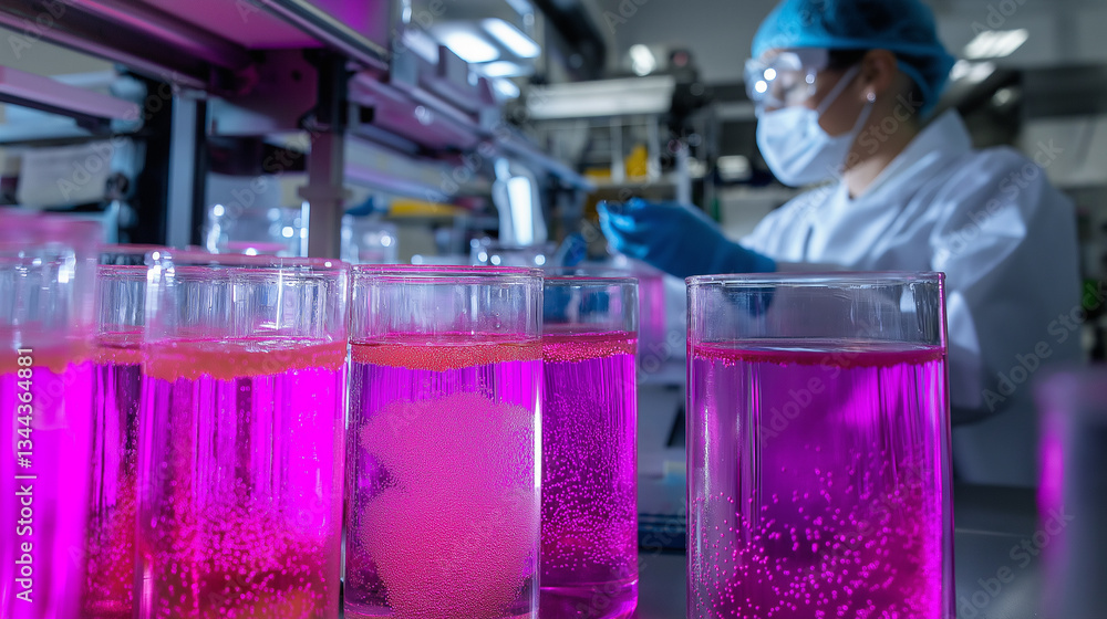 Poster biotechnologist science genomics. genetics bioinformatics. innovation bioengineering. a biotechnolog