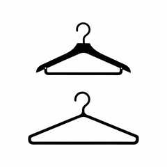 Simple Clothing Hanger Vector Art.