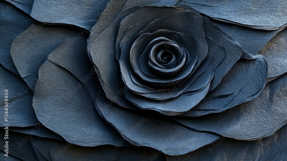 Poster a dark abstract background is formed by undulating black lines in 3d, accompanied by a copy space in