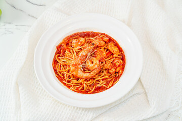 Pasta on a fresh background