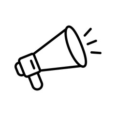 Megaphone icon set. Loudspeaker icon vector on white background