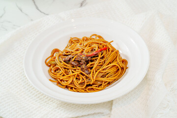 Pasta on a fresh background