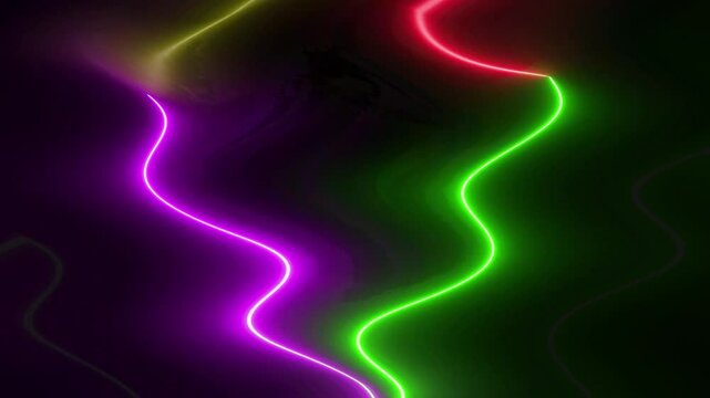 Abstract Neon Lights Background