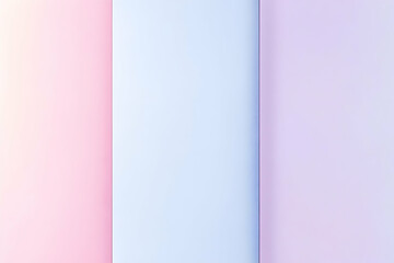 Obraz premium Three Vertical Pastel Colored Paper Strips Provide Background Texture