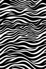 Abstract Black and White Stripes – Seamless Zebra-Inspired Vector Pattern for Stylish Design Needs