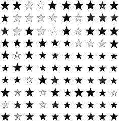 Monochrome Black Star Seamless Vector Pattern – Abstract Background for Graphic Design, Branding, and Digital Art – High-Resolution Stock Illustration for Creatives