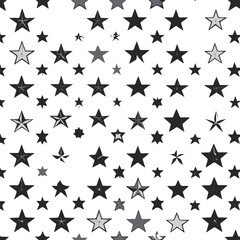 Seamless Black Star Pattern Vector Background – Abstract Geometric Design for Wallpaper, Textiles, and Digital Graphics – High-Quality Stock Illustration for Creative Projects