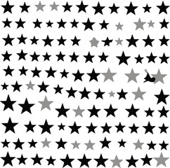 Abstract Star Pattern Vector Background – High-Resolution Black and White Seamless Design for Web, Print, and Branding – Creative Stock Illustration for Commercial Use