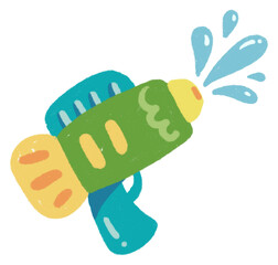 Water gun drawing for Songkran Festival, Thailand