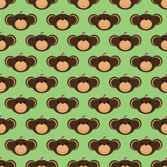 Adorable Cute Monkey Vector Seamless Pattern Digital Paper for Children's Nursery, Baby Shower Decorations, Scrapbooking, Kids Room Wallpaper, Fabric, Wrapping Paper, and Fun Jungle-Themed Crafts