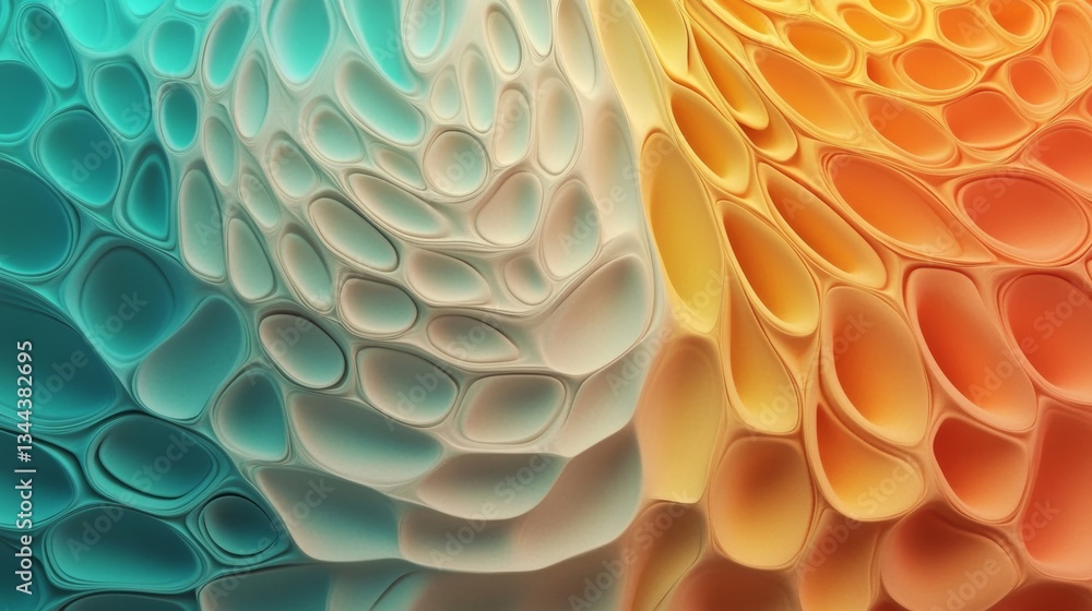 Poster a wallpaper design featuring abstract white 3d ribbons is presented in a light 3d rendering with a c