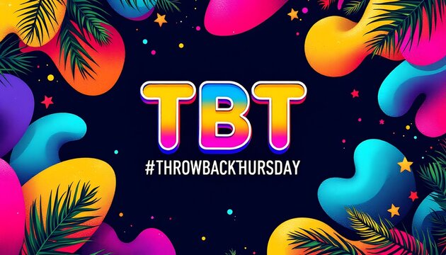 Vibrant Throwback Thursday Graphic Design Tbt