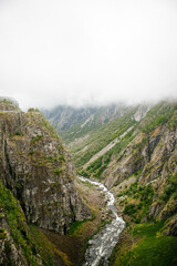 V&oslash;ringsfossen wodospad w Norwegii