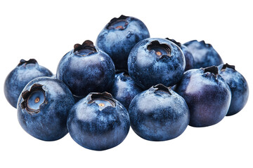 Obraz premium Isolated Blueberry PNG on transparent background