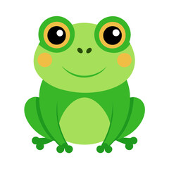 Fototapeta premium Cute Frog Vector Illustration