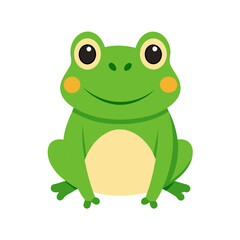 Obraz premium Cute Frog Vector Illustration