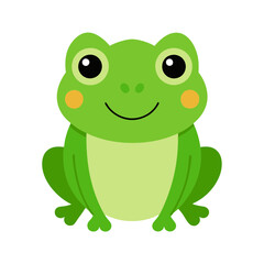 Obraz premium Cute Frog Vector Illustration
