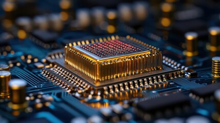 Closeup of the quantum random number generator, producing true randomness for encryption