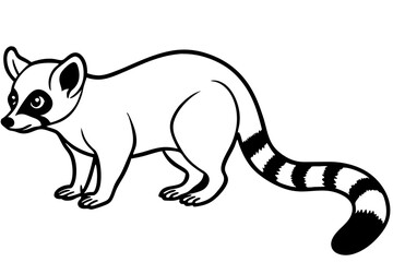 Sleek Ringtail Art