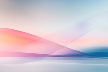 Fototapeta premium vibrant convergence of abstract shapes and lines overlapping to symbolize flow of ideas fills canvas soft gradient