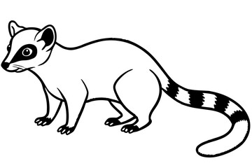 Fototapeta premium Sleek Ringtail Art