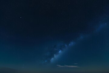 A deep, dark night sky scattered with distant stars, creating a peaceful and endless atmosphere.