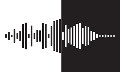 Dynamic vertical lines illustrating sound waves and audio frequencies