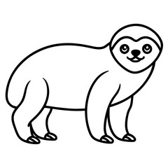 Sloth Serenity Vector