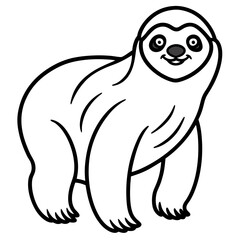 Sloth Serenity Vector