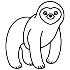 Sloth Serenity Vector