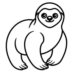 Sloth Serenity Vector