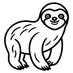 Sloth Serenity Vector