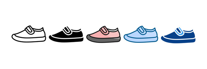 Baby Shoes Icon Set Multiple Style Collection