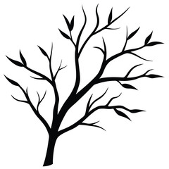 Obraz premium vector tree silhouette