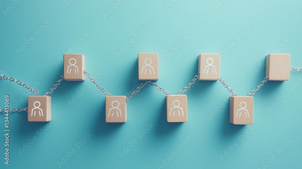 Poster a 3d rendering showcases the reload technology concept, featuring a refresh symbol on a wooden block