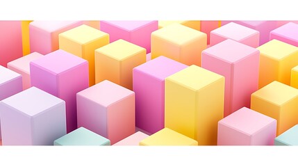 Fototapeta premium Colorful blocks abstract background for graphic resource, with bright and soft colors