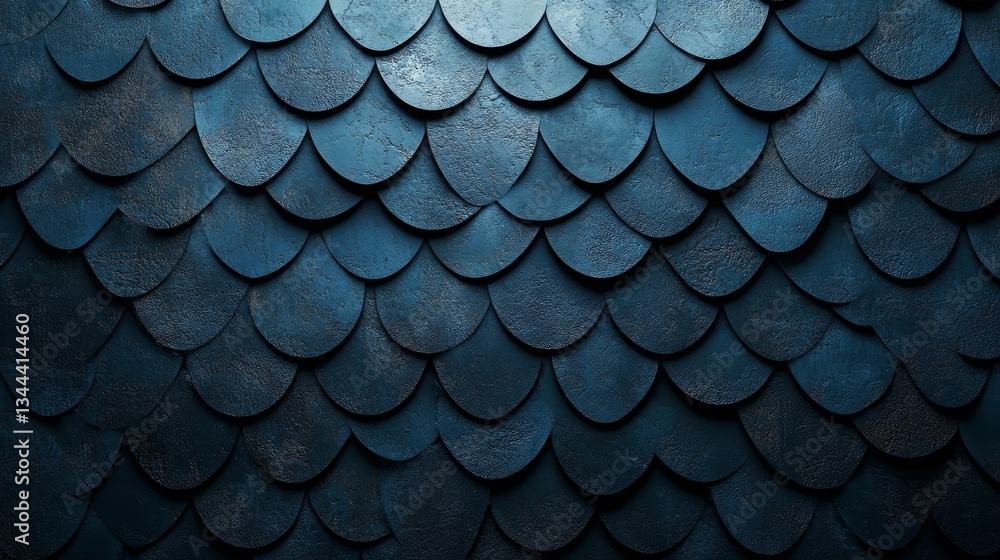 Poster the arrangement of futuristic tiles results in a semigloss wall, paired with a 3d background that re