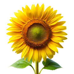 sunflower isolated on white