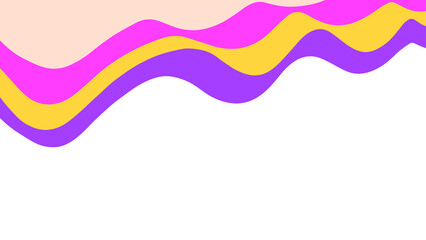 Colourful layered wave element