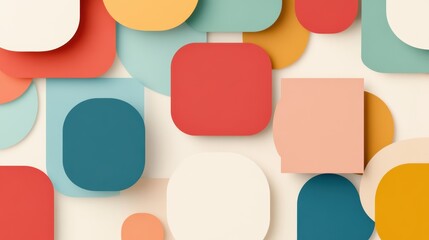 Colorful abstract background with dynamic shapes and vivid colors for modern design