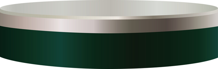 Naklejka premium Green Round Podium