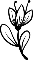 silhouette flower illustration